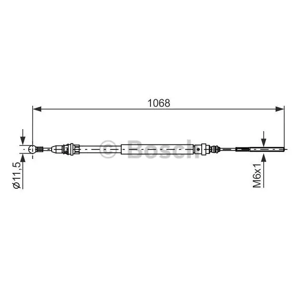 Oferta Flash Cable de accionamiento, freno de estacionamiento BOSCH 1987477713