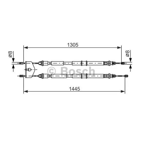 Cable de accionamiento, freno de estacionamiento BOSCH 1987477732 Devolución Gratuita