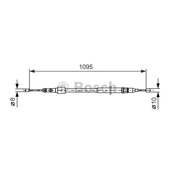 Mejor Calidad Cable de accionamiento, freno de estacionamiento BOSCH 1987477660