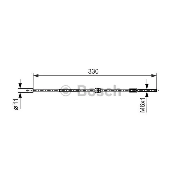 Cable de accionamiento, freno de estacionamiento BOSCH 1987477667 Tendencia