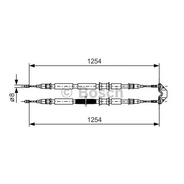 Cable de accionamiento, freno de estacionamiento BOSCH 1987477764 Rebajas