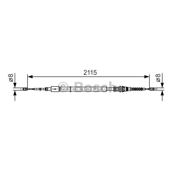 Cable de accionamiento, freno de estacionamiento BOSCH 1987477775 Precio Económico