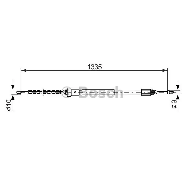 Cable de accionamiento, freno de estacionamiento BOSCH 1987477783 Gran Oferta