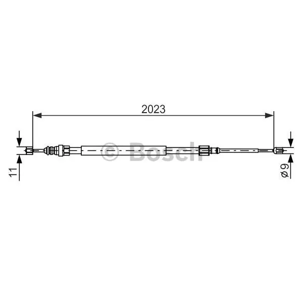 Envío Internacional Cable de accionamiento, freno de estacionamiento BOSCH 1987477786