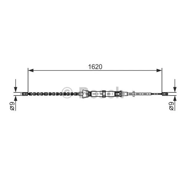 Cable de accionamiento, freno de estacionamiento BOSCH 1987477684 Últimas Unidades