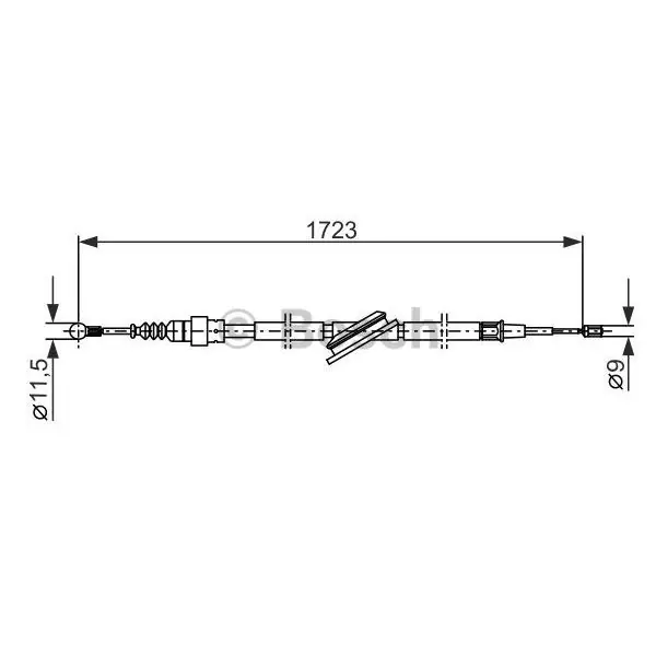 Cable de accionamiento, freno de estacionamiento BOSCH 1987477686 Ordena Ya