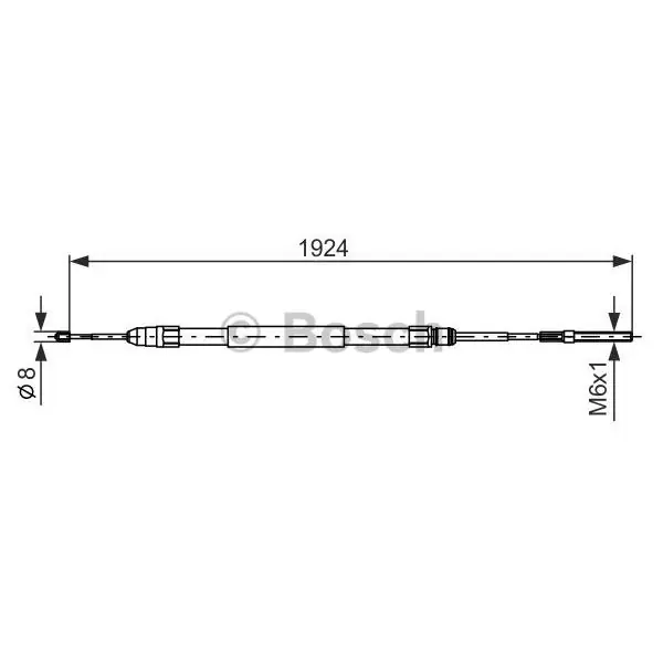 Cable de accionamiento, freno de estacionamiento BOSCH 1987477693 A Buen Precio