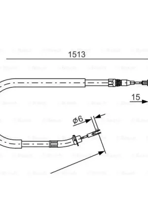 Última Oportunidad Cable de accionamiento, freno de estacionamiento BOSCH 1987477852