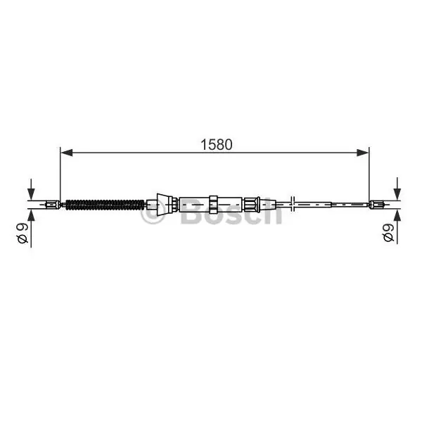 Cable de accionamiento, freno de estacionamiento BOSCH 1987477806 Alta Calidad