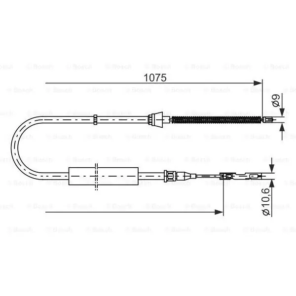 Solo Hoy Cable de accionamiento, freno de estacionamiento BOSCH 1987477808