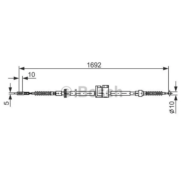 Súper Precio Cable de accionamiento, freno de estacionamiento BOSCH 1987477813