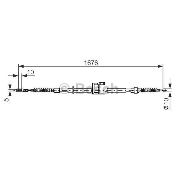 Cable de accionamiento, freno de estacionamiento BOSCH 1987477815 Oferta Limitada