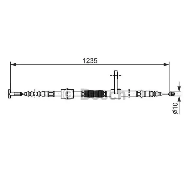 Rebajas Cable de accionamiento, freno de estacionamiento BOSCH 1987477831