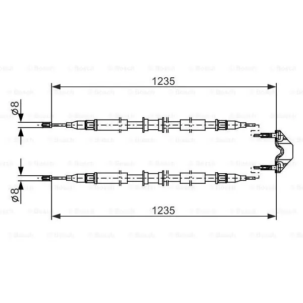 Cable de accionamiento, freno de estacionamiento BOSCH 1987477869 Envío Internacional