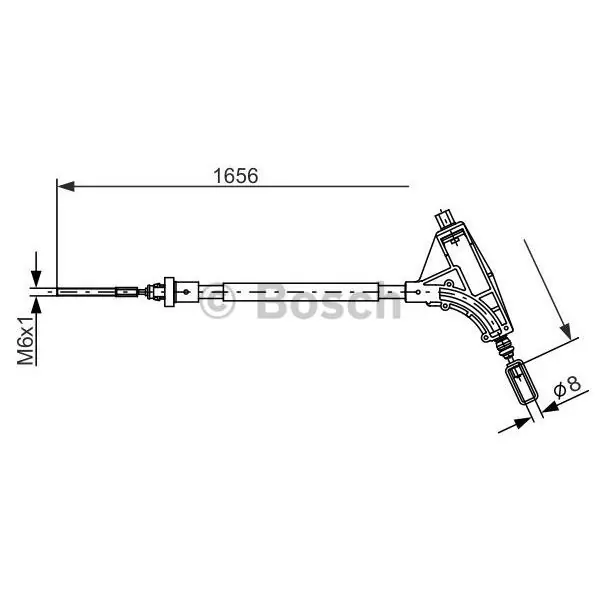 Compra Ahora Cable de accionamiento, freno de estacionamiento BOSCH 1987477871