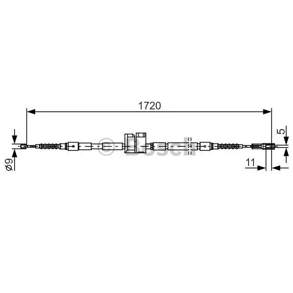Auténtico Cable de accionamiento, freno de estacionamiento BOSCH 1987477882