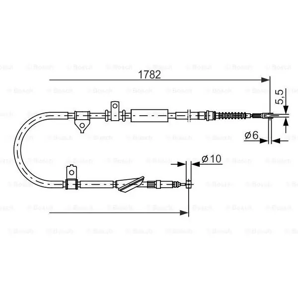 Cable de accionamiento, freno de estacionamiento BOSCH 1987477889 Liquidación