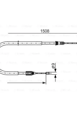 Disponible Ahora Cable de accionamiento, freno de estacionamiento BOSCH 1987477890