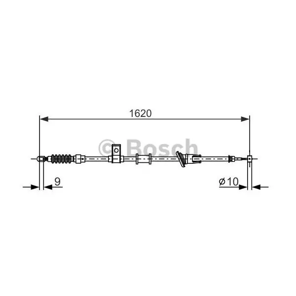 Cable de accionamiento, freno de estacionamiento BOSCH 1987477893 Hecho A Mano