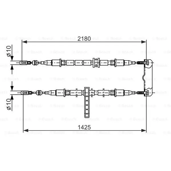 Precio Reducido Cable de accionamiento, freno de estacionamiento BOSCH 1987477895