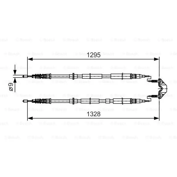Cable de accionamiento, freno de estacionamiento BOSCH 1987477908 Envío Internacional