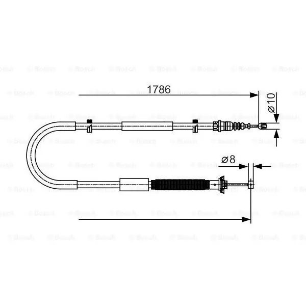 Ocasión Especial Cable de accionamiento, freno de estacionamiento BOSCH 1987477910