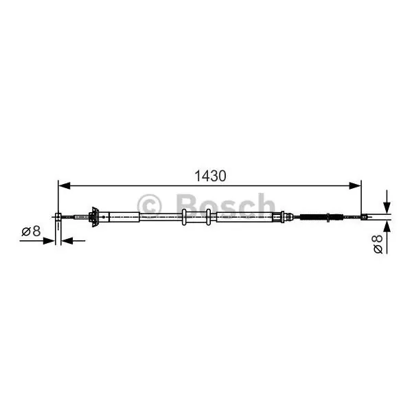 Cable de accionamiento, freno de estacionamiento BOSCH 1987477912 Bestseller