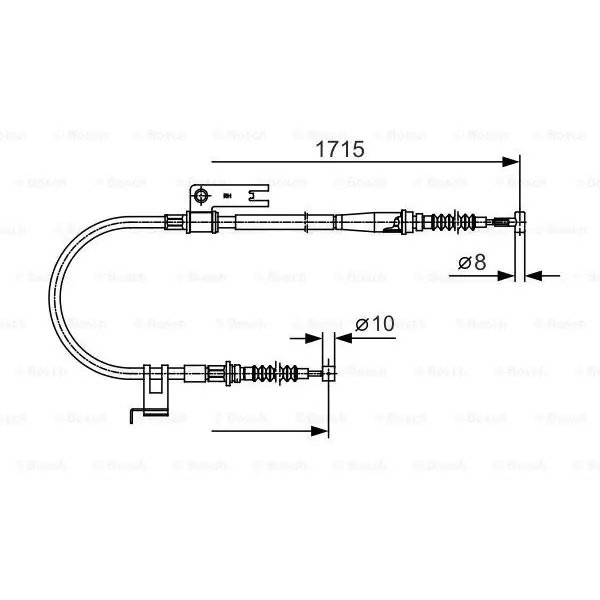 Económico Cable de accionamiento, freno de estacionamiento BOSCH 1987477916