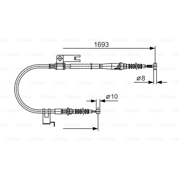 Mejor Calidad Cable de accionamiento, freno de estacionamiento BOSCH 1987477917