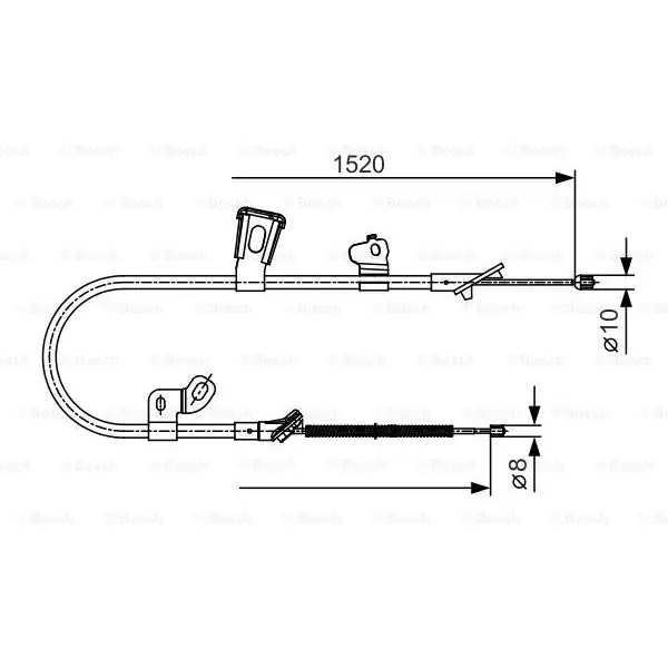 Envío Gratis Cable de accionamiento, freno de estacionamiento BOSCH 1987477918