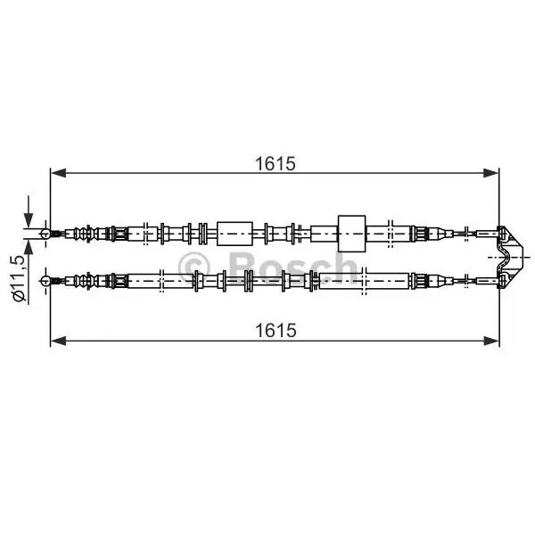 Cable de accionamiento, freno de estacionamiento BOSCH 1987477935 Envío Exprés