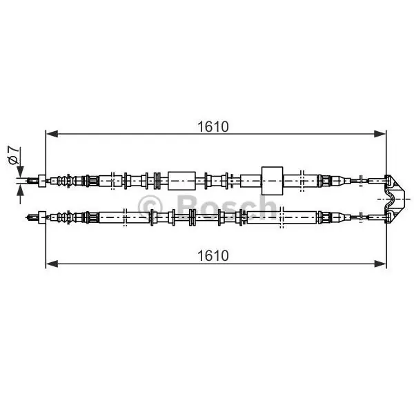 Última Oportunidad Cable de accionamiento, freno de estacionamiento BOSCH 1987477936