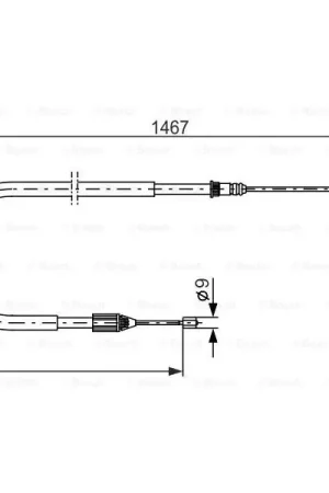 Envío Gratis Cable de accionamiento, freno de estacionamiento BOSCH 1987477937