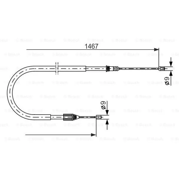 Envío Gratis Cable de accionamiento, freno de estacionamiento BOSCH 1987477937