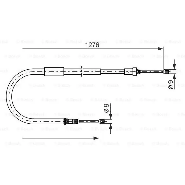 Cable de accionamiento, freno de estacionamiento BOSCH 1987477938 Precio De Fábrica