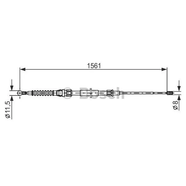 Cable de accionamiento, freno de estacionamiento BOSCH 1987477942 Pago Seguro
