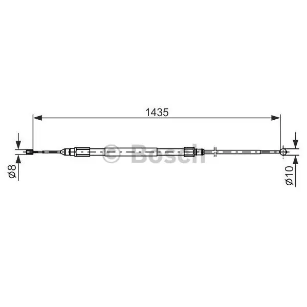 Cable de accionamiento, freno de estacionamiento BOSCH 1987477946 Garantía Incluida