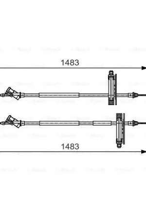 Venta Final Cable de accionamiento, freno de estacionamiento BOSCH 1987477930