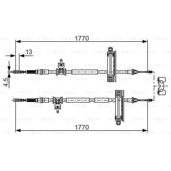 Cable de accionamiento, freno de estacionamiento BOSCH 1987477931 Edición Limitada