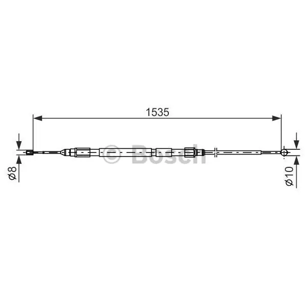 Cable de accionamiento, freno de estacionamiento BOSCH 1987477950 Envío Internacional