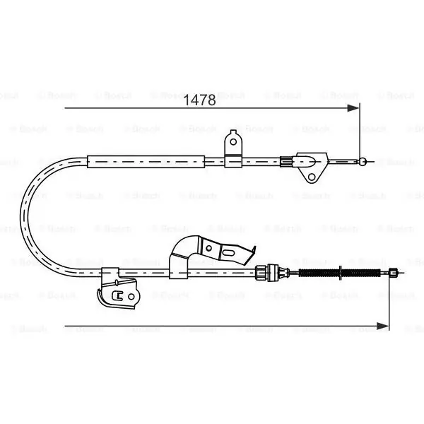 Edición Limitada Cable de accionamiento, freno de estacionamiento BOSCH 1987477951