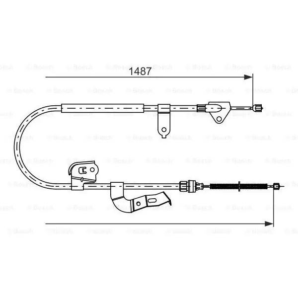 Exclusivo Cable de accionamiento, freno de estacionamiento BOSCH 1987477952