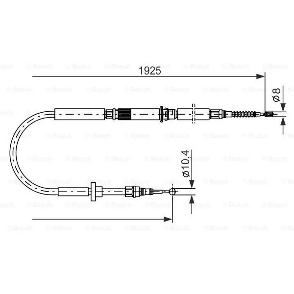 Cable de accionamiento, freno de estacionamiento BOSCH 1987477959 Precio De Fábrica
