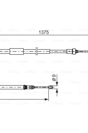 Cable de accionamiento, freno de estacionamiento BOSCH 1987477967 Precio Económico