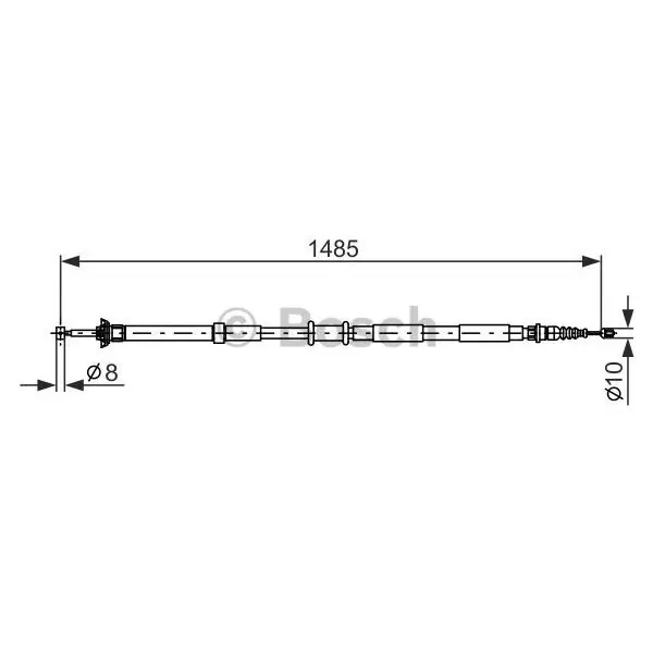 Cable de accionamiento, freno de estacionamiento BOSCH 1987477971 Ocasión Especial