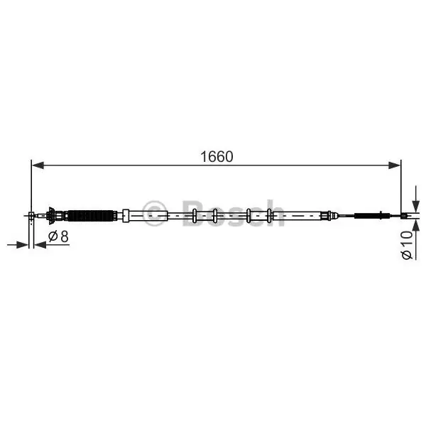 Súper Precio Cable de accionamiento, freno de estacionamiento BOSCH 1987477973