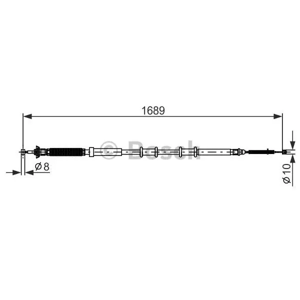 Cable de accionamiento, freno de estacionamiento BOSCH 1987477975 Moderno