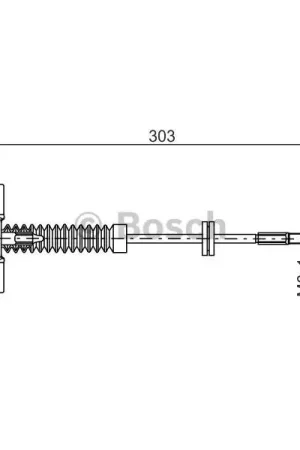 Cable de accionamiento, freno de estacionamiento BOSCH 1987477982 Ordenar Ahora Mismo