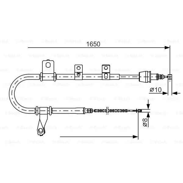 Envío Inmediato Cable de accionamiento, freno de estacionamiento BOSCH 1987482074