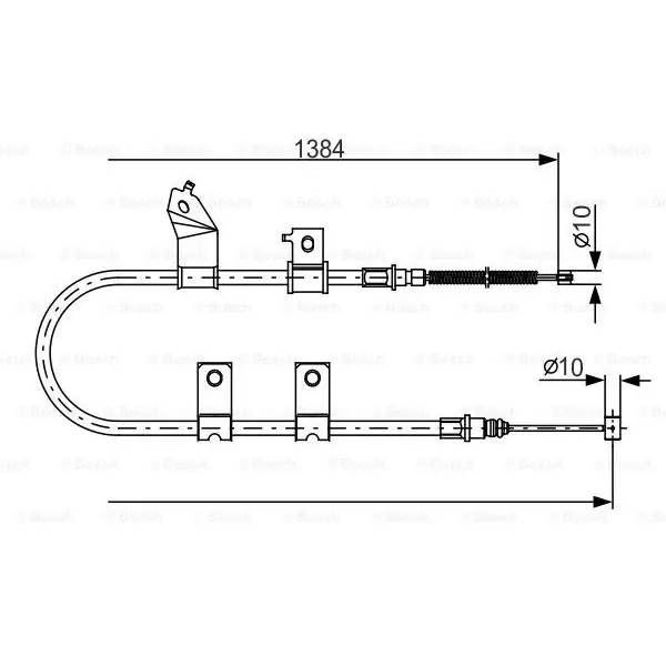 Cable de accionamiento, freno de estacionamiento BOSCH 1987482082 Bestseller